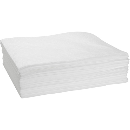 Bonded Sorbent Pads, Oil Only, 15" x 19", 14 gal. Absorbancy Canadian Safety Group Inc.
