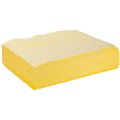 Feuilles absorbantes li&eacute;es, Mati&egrave;res dangereuses, 15" x 19", 12 gal. d'absorption Canadian Safety Group Inc.