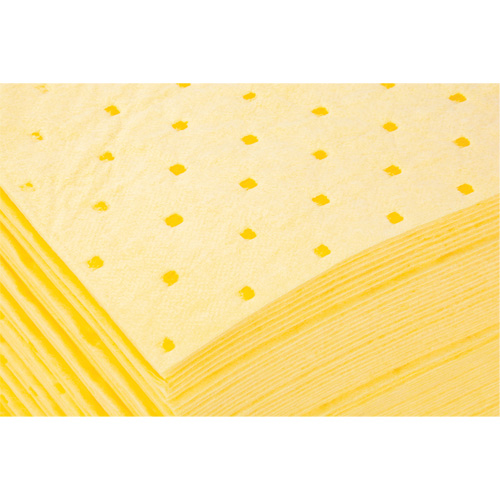 Feuilles absorbantes li&eacute;es, Mati&egrave;res dangereuses, 15" x 19", 12 gal. d'absorption Canadian Safety Group Inc.