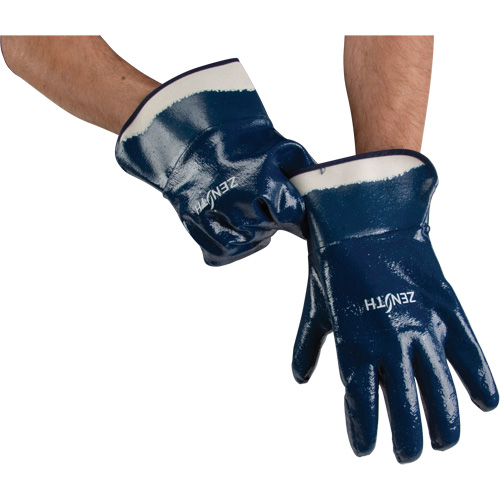 Heavyweight Safety Cuff Gloves, 11/2X-Large, Nitrile Coating, Cotton Shell Canadian Safety Group Inc.