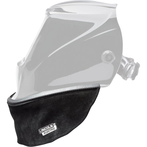Bavette en cuir refendu pour casque avec joint &agrave; ajustement serr&eacute;, Noir Canadian Safety Group Inc.