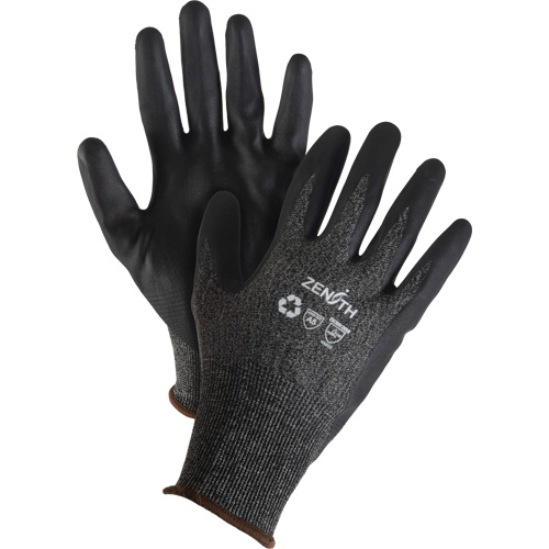 Gants &eacute;cologiques, l&eacute;gers, et r&eacute;sistants &agrave; la coupe, &agrave; haute dext&eacute;rit&eacute;, Taille 7, Calibre 21, Rev&ecirc;tement Mousse de nitrile, Enveloppe en Acier inoxydable/PEHP/rPET, ASTM ANSI niveau A5 Canadian Safety Group Inc.