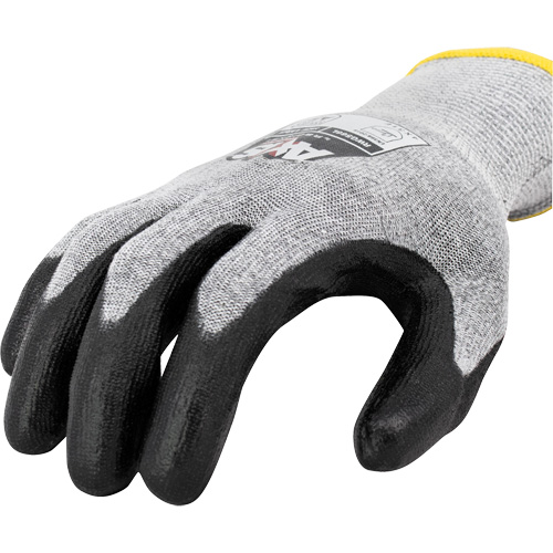 RWG566 AXIS Cut Protection Touchscreen Work Glove, Size X-Small, 18 Gauge, Polyurethane Coated, Stainless Steel/HPPE Shell, ASTM ANSI Level A5/EN 388 Level E Canadian Safety Group Inc.