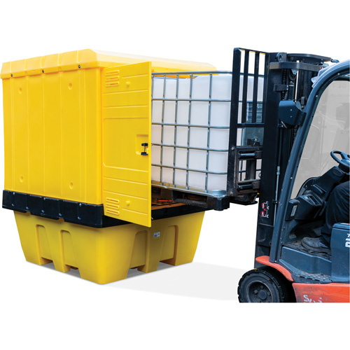 Hard Cover IBC Spill Pallet, 70" L x 70" W x 90" H, 1135 lbs. Load Capacity Canadian Safety Group Inc.