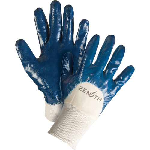 Gants &agrave; doublure interlock de poids moyen, 9/Grand, R&ecirc;vetement Nitrile, Enveloppe en Coton Canadian Safety Group Inc.