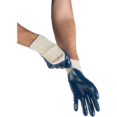 Gants &agrave; doublure interlock de poids moyen, 9/Grand, R&ecirc;vetement Nitrile, Enveloppe en Coton Canadian Safety Group Inc.