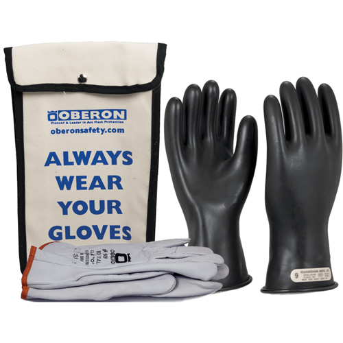Ensemble de gants en caoutchouc pour l'&eacute;lectricit&eacute; de classe 00, 8, 11" lo, 20 cal/cm², NFPA 70E Canadian Safety Group Inc.