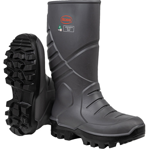 Boss&reg; Footwear Full Safety Boot with Midsole & Internal Met Guard, Thermal Polyurethane, Steel Toe, Puncture Resistant Sole, Size 6 Canadian Safety Group Inc.