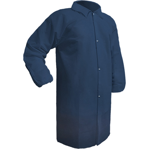 Care Lab Coat, Polypropylene, Medium, Blue Canadian Safety Group Inc.