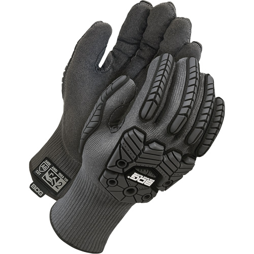 Gants antichocs doubl&eacute;s r&eacute;sistants &agrave; la coupe Deny, 6, Paume en Microfibre, Poignet &eacute;lastique Canadian Safety Group Inc.