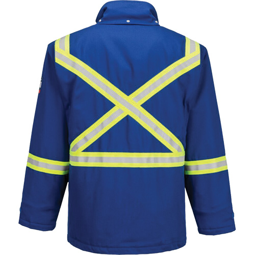 Bizflame&reg; 88/12 Insulated Winter Parka, Blue, Small Canadian Safety Group Inc.
