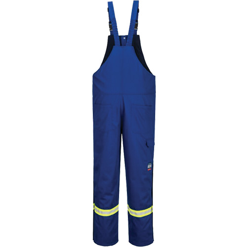 Bizflame&reg; 88/12 Insulated Bib Pants, Cotton/Nylon, Small, Blue Canadian Safety Group Inc.