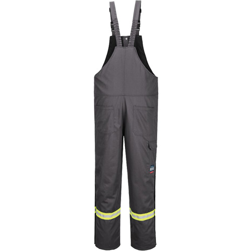 Bizflame&reg; 88/12 Insulated Bib Pants, Cotton/Nylon, Small, Grey Canadian Safety Group Inc.