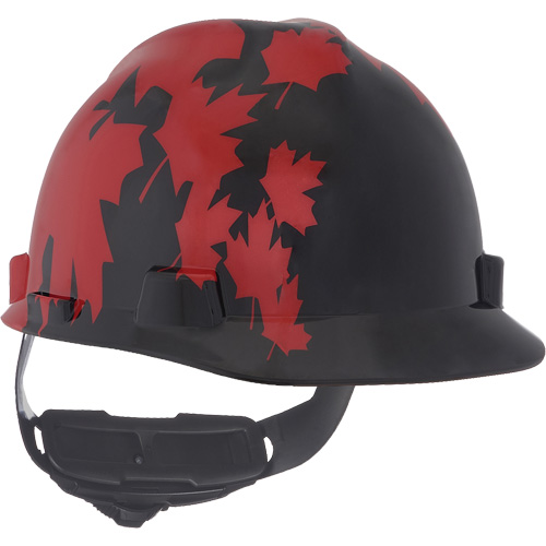 Specialty V-Gard&reg; Hard Hat, Ratchet Suspension, Black/Red Canadian Safety Group Inc.