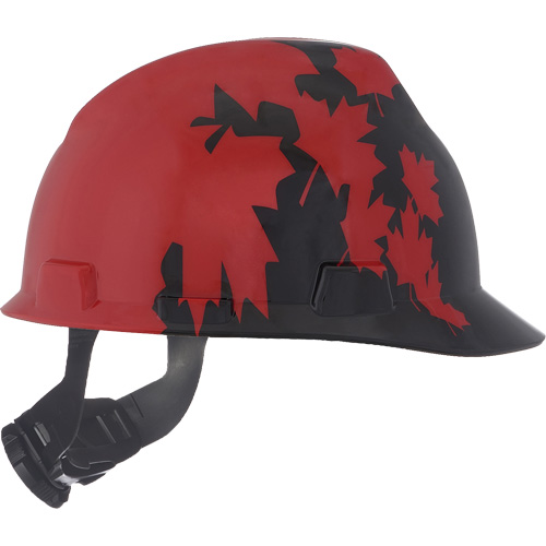 Specialty V-Gard&reg; Hard Hat, Ratchet Suspension, Black/Red Canadian Safety Group Inc.