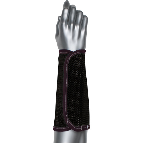 Manchette en maille de canne &agrave; double &eacute;paisseur Kut Gard, Nylon, 9", ASTM ANSI niveau A4, Noir Canadian Safety Group Inc.
