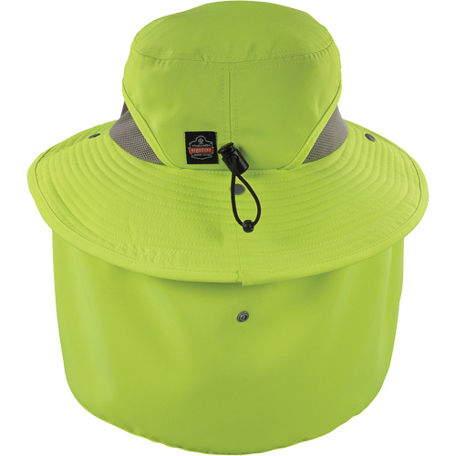 Chapeau de garde forestier 8934 Chill-Its avec prot&egrave;ge-nuque, grand/tr&egrave;s-grand, Lime haute visibilit&eacute; Canadian Safety Group Inc.