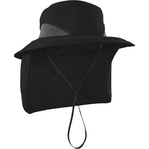 Chapeau de garde forestier 8934 Chill-Its avec prot&egrave;ge-nuque, grand/ T-grand, Noir Canadian Safety Group Inc.