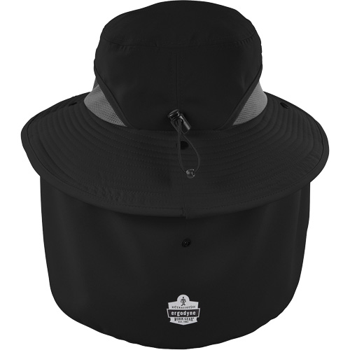 Chapeau de garde forestier 8934 Chill-Its avec prot&egrave;ge-nuque, grand/ T-grand, Noir Canadian Safety Group Inc.