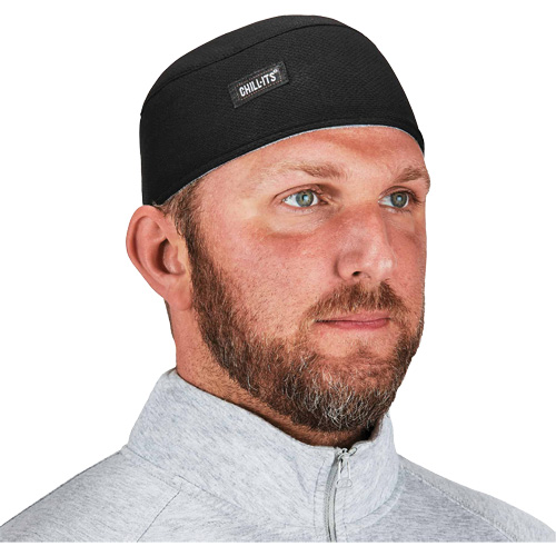 Calotte haute performance avec bandeau en &eacute;pong&eacute; Chill-Its 6630, Noir Canadian Safety Group Inc.
