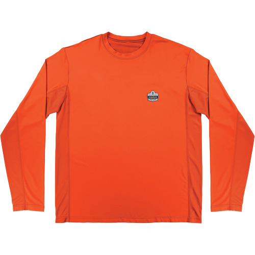 Chemise de refroidissement &agrave; manches longues avec protection solaire et UV Chill-Its 6689, Orange, Petit Canadian Safety Group Inc.