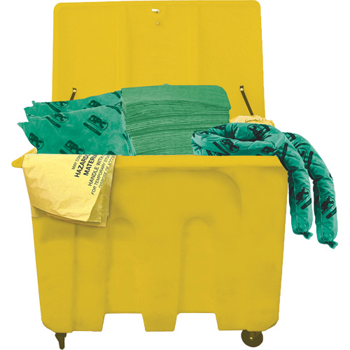 Trousse de d&eacute;versements de produits chimiques pour camion SPC HazWik, Mati&egrave;res dangereuses, Bac, Absorbance de 160 gal. US Canadian Safety Group Inc.