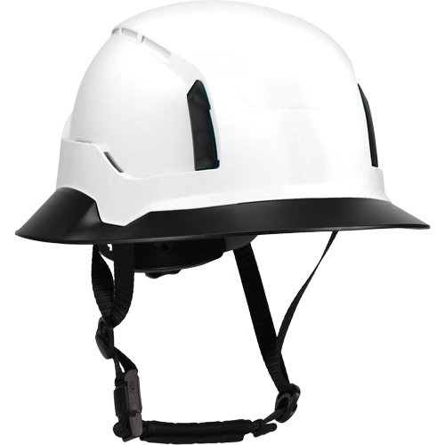 Bordure large compl&egrave;te &agrave; agrafe pour casque d'alpiniste RZRBack, blanc Canadian Safety Group Inc.