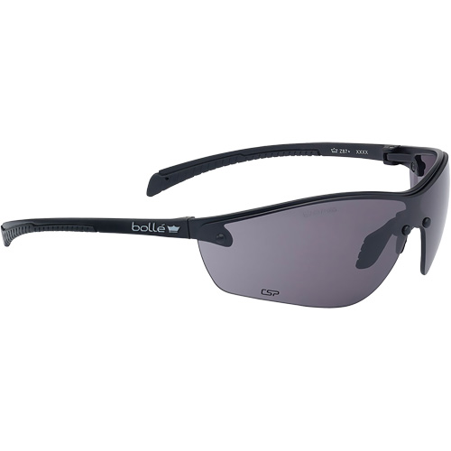 Lunettes de s&eacute;curit&eacute; BSSI Silium+, Lentille Gris/Fum&eacute;e, Antibu&eacute;e/Anti-&eacute;gratignures, ANSI Z87+ Canadian Safety Group Inc.