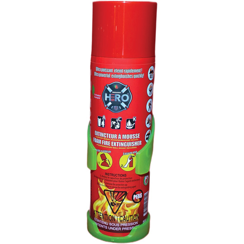 Extincteur Hero 911 sans PFAS, ACK, Capacit&eacute; 500 ml Canadian Safety Group Inc.