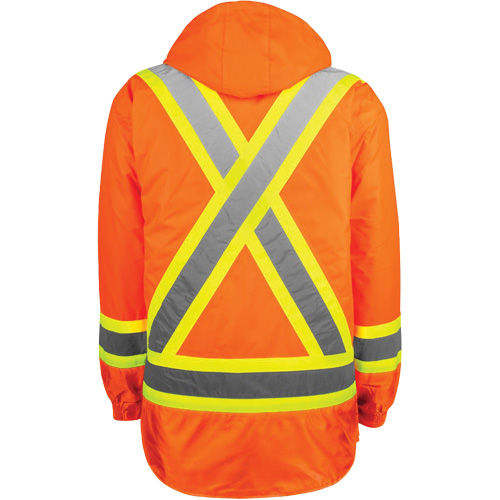 High-Visibility 7-in-1 Jacket, Polyester, High Visibility Orange, 5X-Large Canadian Safety Group Inc.