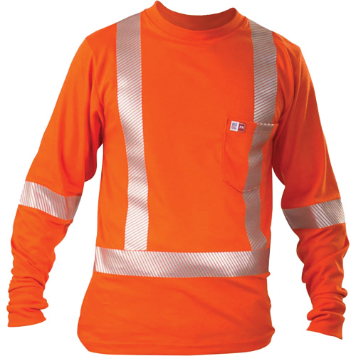 T-shirt &agrave; manches longues, Moyen, Orange Canadian Safety Group Inc.