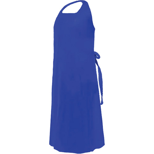 Tablier CoverMe avec encolure d&eacute;coup&eacute;e, Polyur&eacute;thane, 45" lo x 35" la, Bleu Canadian Safety Group Inc.