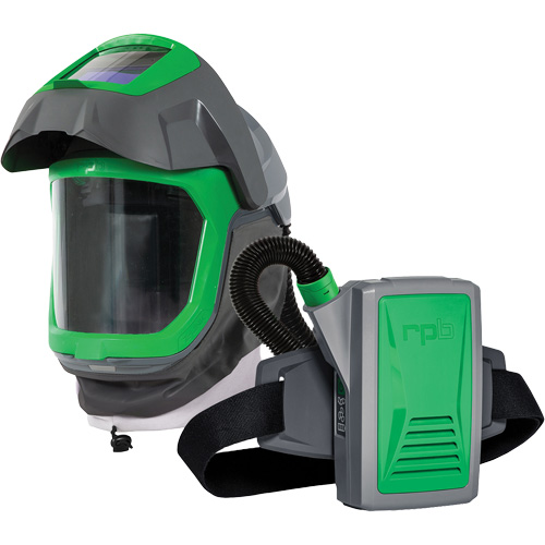 Masque de respirateur Z-Link avec joint de visage, visi&egrave;re & montage &agrave; ceinture, Respirateur &agrave; masque/Masque de soudage, Pile Lithium-ion Canadian Safety Group Inc.