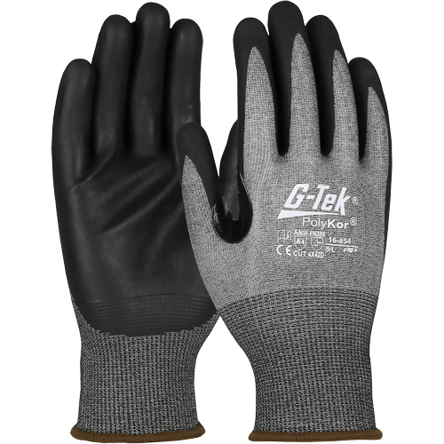G-Tek&reg; Cut-Resistant Gloves with Touchscreen Capability, Size Medium, 18 Gauge, Foam Nitrile Coated, PolyKor&reg; Shell, ASTM ANSI Level A4/EN 388 Level D Canadian Safety Group Inc.
