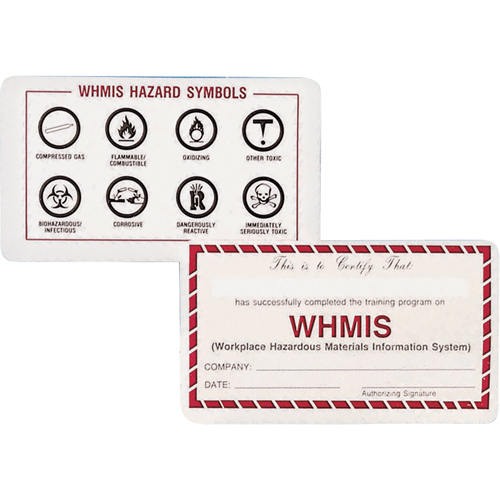 Cartes de portefeuille SIMDUT Canadian Safety Group Inc.