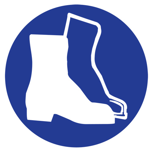 &eacute;tiquettes avec pictogramme Right to Know - Bottes, Vinyle, Feuille, 1" lo x 1-1/8" la Canadian Safety Group Inc.