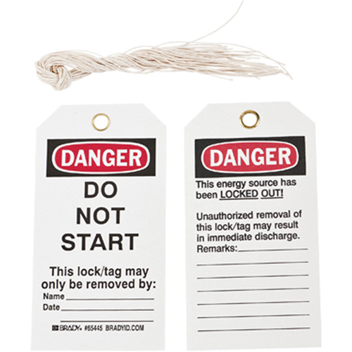 &eacute;tiquettes de verrouillage, Plastique, 3" la x 5-3/4" h, Anglais Canadian Safety Group Inc.