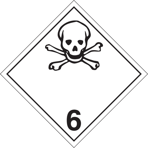 Toxic Materials TDG Placard, Tagboard Canadian Safety Group Inc.