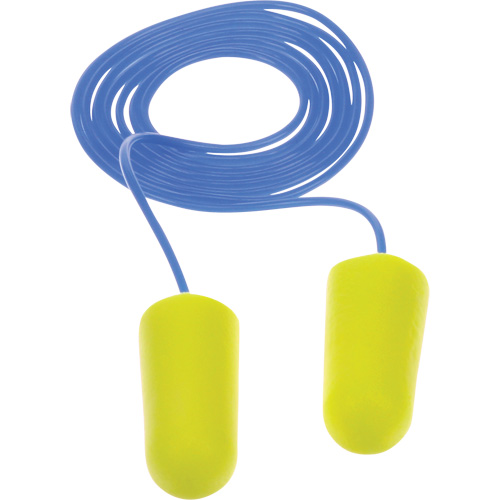 E-A-Rsoft Yellow Neon Earplugs, Bulk - Polybag, Corded Canadian Safety Group Inc.