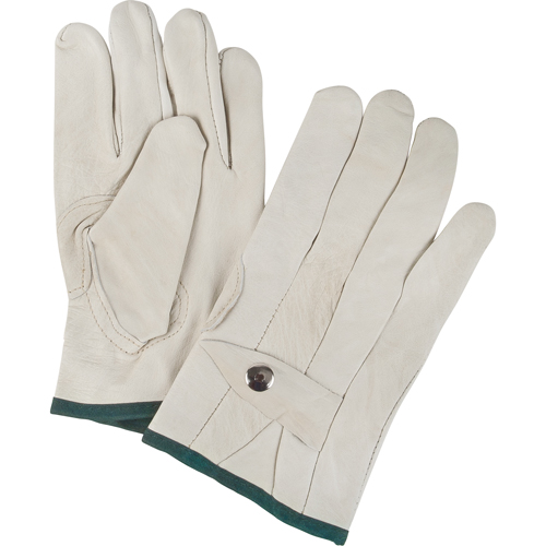 Gants de cordeur d'usage standard, Moyen, Paume Cuir fleur de vache Canadian Safety Group Inc.
