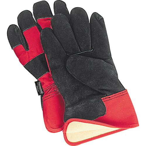 Gants d'ajusteur doubl&eacute;s pour l'hiver &agrave; chaleur sup&eacute;rieure, Grand, Paume en Cuir de vache refendu, Doublure en Thinsulate Canadian Safety Group Inc.