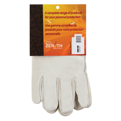 Winter-Lined Driver's Gloves, Large, Grain Cowhide Palm, Fleece Inner Lining Canadian Safety Group Inc.