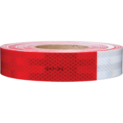 3M Scotchlite Diamond Grade Conspicuity Sheeting Series 985, 2" W x 12" L, Red & White Canadian Safety Group Inc.