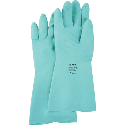 Gants &agrave; prise &agrave; motif en Z StanSolv, Taille Moyen/8, 13" lo, Nitrile, Doublure en Ouat&eacute;e, 18 mils Canadian Safety Group Inc.
