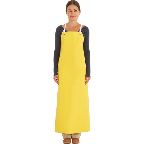 Tablier robuste renforc&eacute;, N&eacute;opr&egrave;ne, 45" lo x 35" la, Jaune Canadian Safety Group Inc.