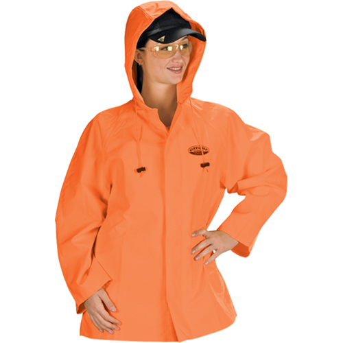 V&ecirc;tements imperm&eacute;ables Hurricane ignifuges et r&eacute;sistants &agrave; l'huile, veste, 4T-Grand, Orange haute visibilit&eacute; Canadian Safety Group Inc.
