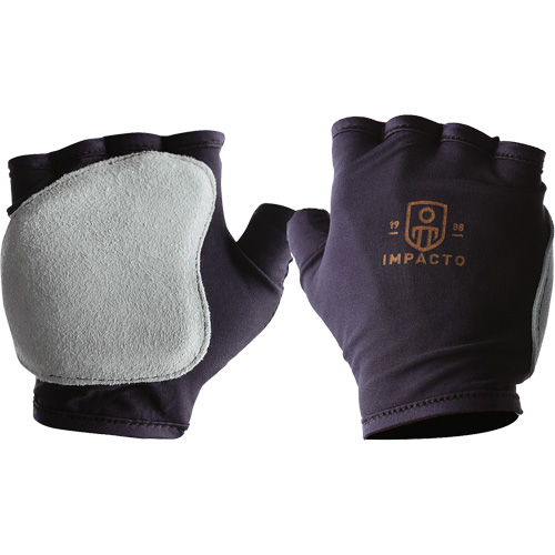 Gants antichocs sans doigts, main droite, T-petit, Paume en Cuir refendu, Poignet &agrave; enfiler Canadian Safety Group Inc.
