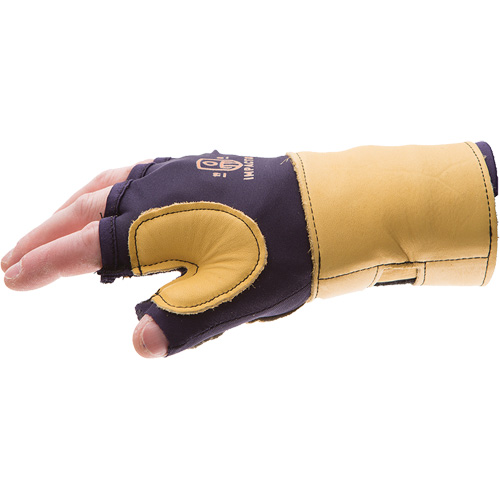 Gants de protection sup&eacute;rieure contre les impacts & les microtraumarismes r&eacute;p&eacute;t&eacute;s, main droite, Taille T-petit, Paume Cuir fleur Canadian Safety Group Inc.