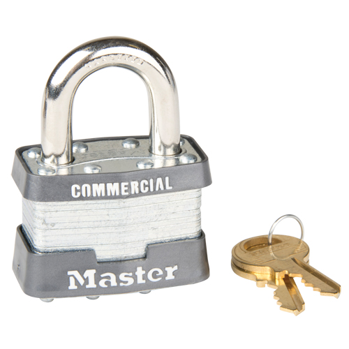 Cadenas lamin&eacute;, Argent, Cl&eacute;s identiques, Acier lamin&eacute;, Largeur de 1-3/4" Canadian Safety Group Inc.