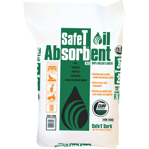 Absorbant pour huile de premi&egrave;re qualit&eacute; Safe T Sorb Canadian Safety Group Inc.